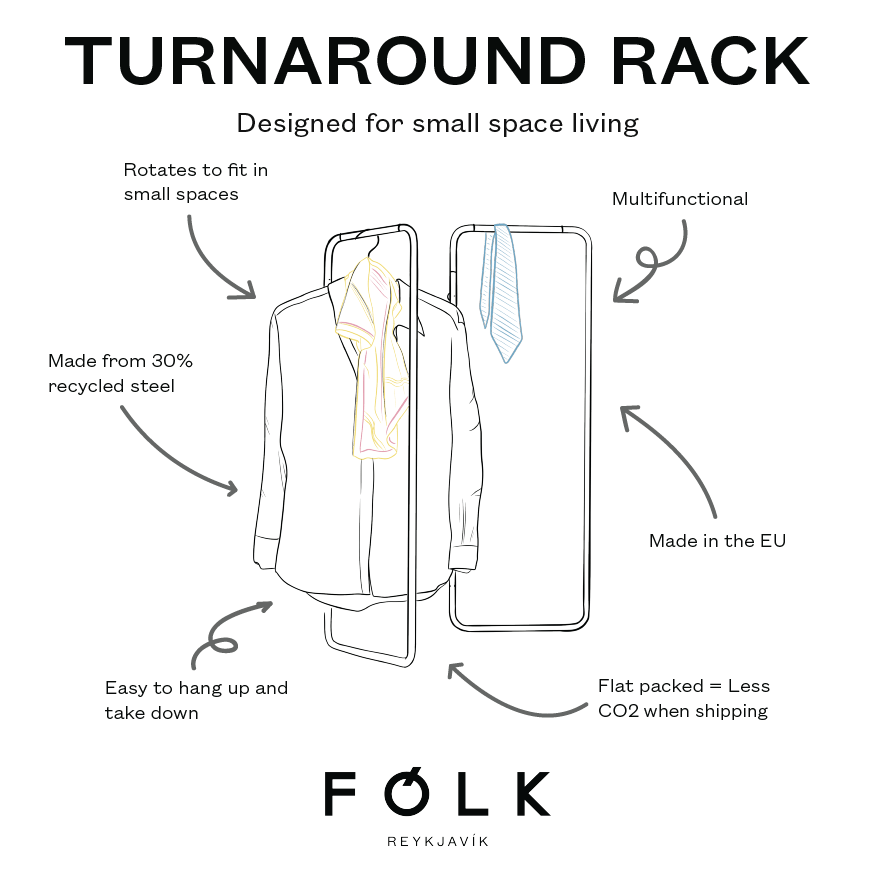 Turnaround Rack Small - Franskur Blár